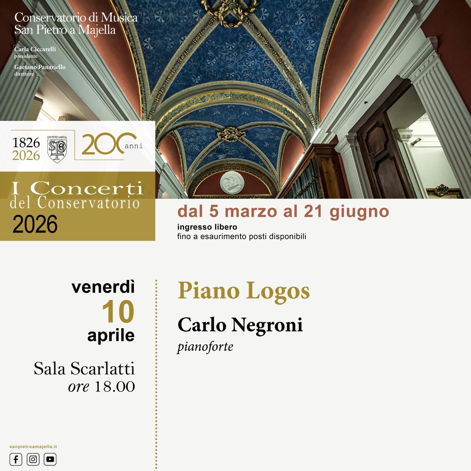 Concerto di presentazione di "Piano Logos"